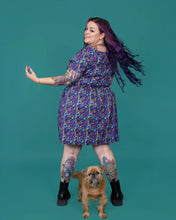 Load image into Gallery viewer, 90&#39;s Arcade Stretch Belted Tea Dress with Pockets