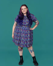 Load image into Gallery viewer, 90&#39;s Arcade Stretch Belted Tea Dress with Pockets