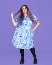 Load image into Gallery viewer, Winter Friends Stretch Belted Tea Dress with Pockets