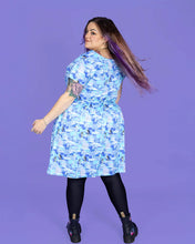 Load image into Gallery viewer, Winter Friends Stretch Belted Tea Dress with Pockets