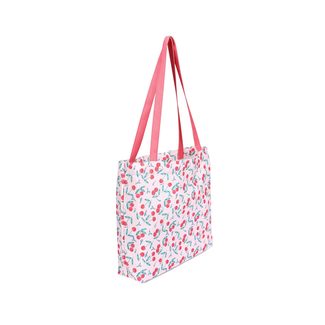 Cherry Print Tote Bag