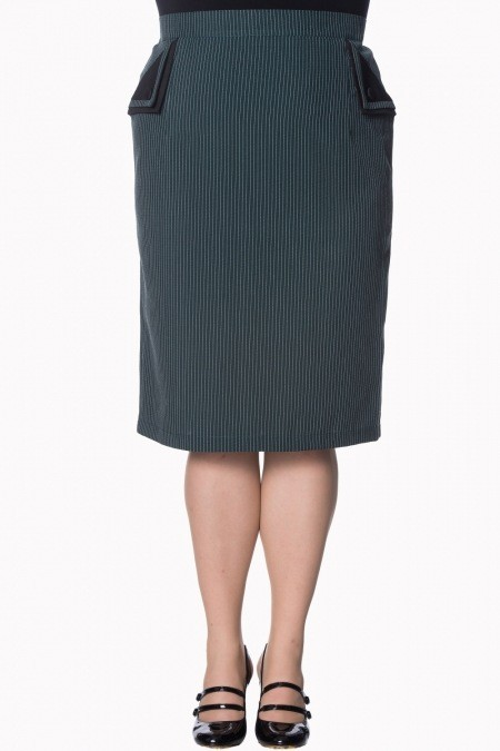 Haze Pencil Skirt Green