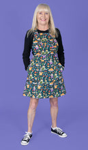 Load image into Gallery viewer, Nimbob Capybara Fairies Stretch Twill Pinafore Dress