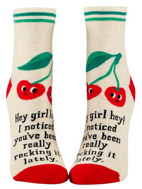 Hey Girl Cherry Socks