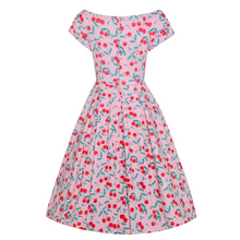 Load image into Gallery viewer, Lily Cherry Pink Off Shoulder Dress