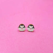 Load image into Gallery viewer, Penguin stud earrings