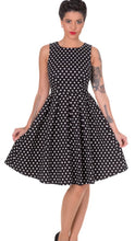 Load image into Gallery viewer, Lola Black and White Polka Dot Dress
