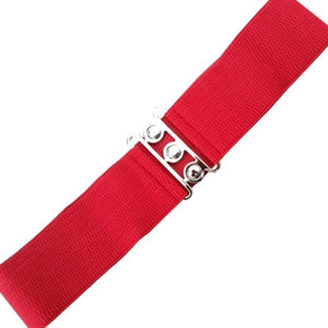 Vintage Stretch Belt Red