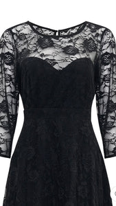 Madeline Black Lace Dress