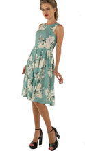 Load image into Gallery viewer, Annie Mint Floral Swing Dress