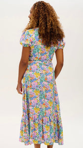 Sugarhill Brighton Jameela Midi Wrap Dress - Multi, Busy Floral