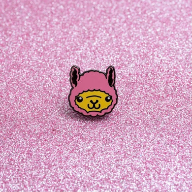 Pink Alpaca Pin