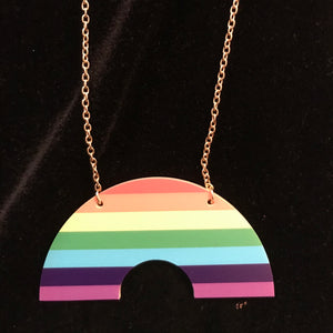 Rainbow Curve Necklace