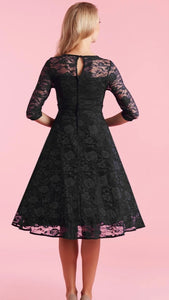 Madeline Black Lace Dress