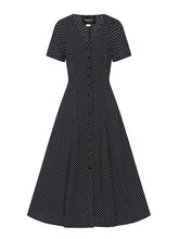Load image into Gallery viewer, Riley Mini Polka Flared Dress