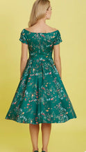 Load image into Gallery viewer, Lily Green Bird Swing Dress