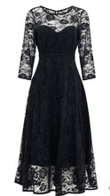 Load image into Gallery viewer, Madeline Black Lace Dress