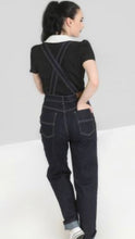 Load image into Gallery viewer, Hell Bunny Elly May Dungarees Blue
