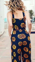 Load image into Gallery viewer, Harper Batik Jumpsuit - Navy, Sunflowers