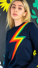 Load image into Gallery viewer, Run &amp; Fly Rainbow Thunderbolt Full Length Jumper
