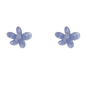 Erstwilder Flower Ripple Resin Stud Earrings Blue