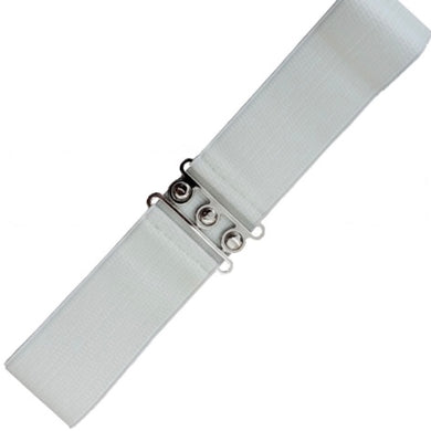 Vintage Stretch Belt White