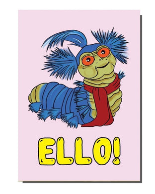 Ello Labyrinth Worm Greetings Card