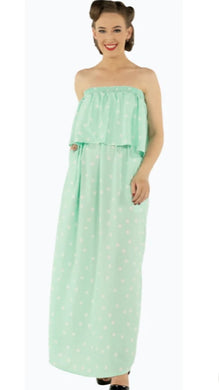 Karen Multi Wear Mint Polka Maxi Dress