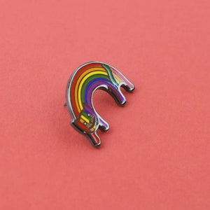 Rainbow Cat Enamel Pin