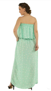 Karen Multi Wear Mint Polka Maxi Dress