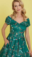 Load image into Gallery viewer, Lily Green Bird Swing Dress