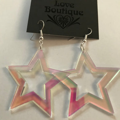 Irredescent Star Earrings