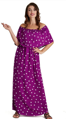 Karen Multi Wear Purple Polka Maxi Dress