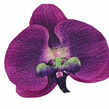 Load image into Gallery viewer, Purple Orchid Hair Flower