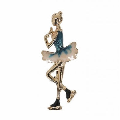 Ice Skating Girl Brooch
